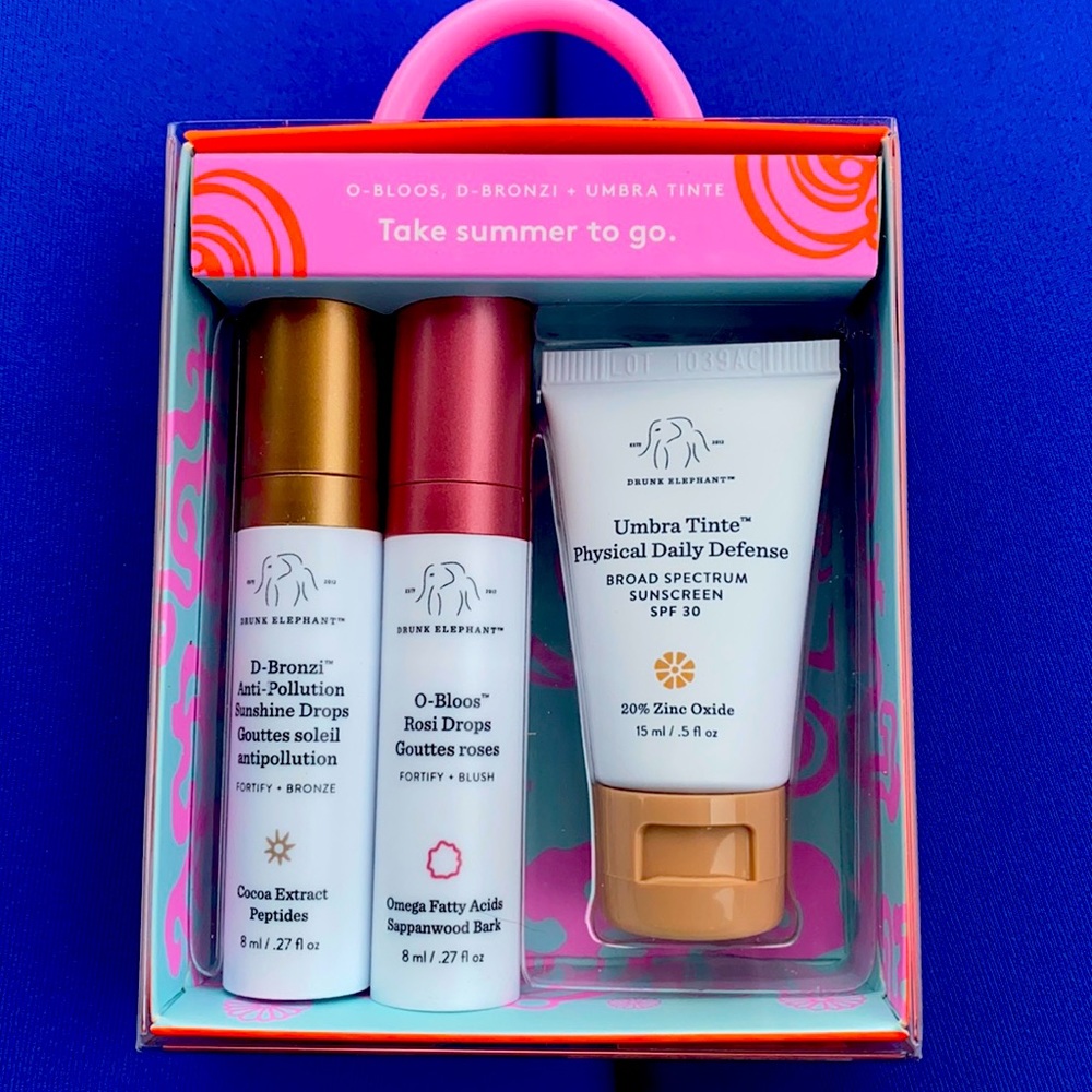 NWT Drunk Elephant catch some rays travel set